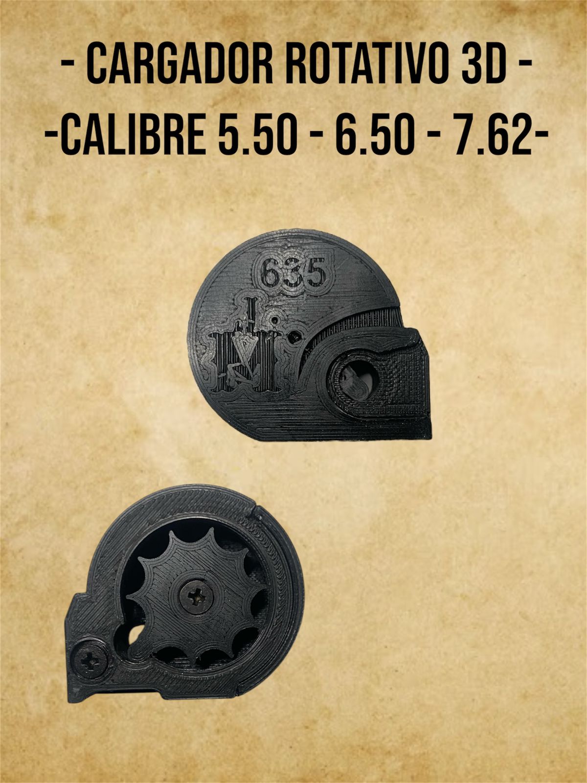 Cargador Rotativo 3D