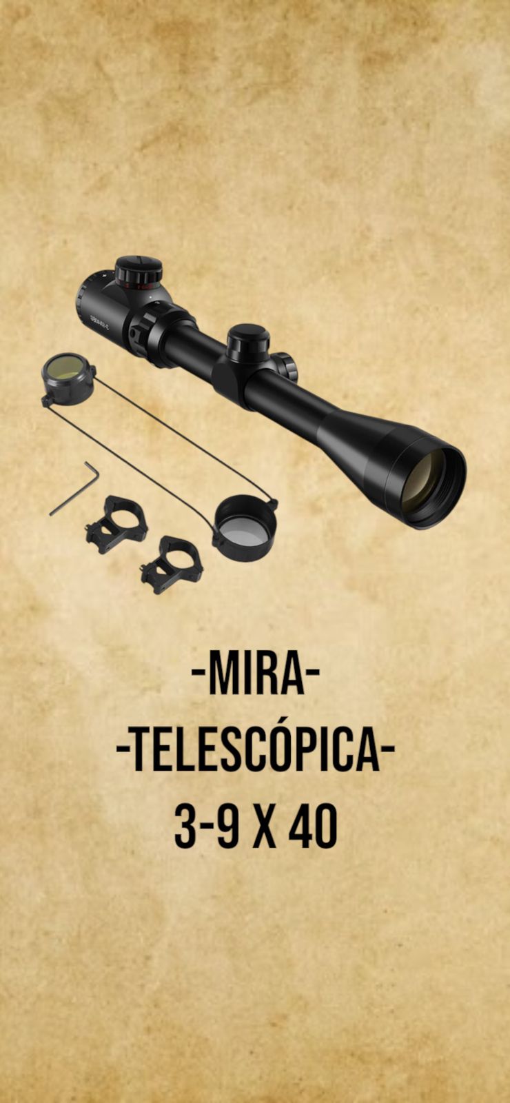 Mira Telescópica 3-9 X 40